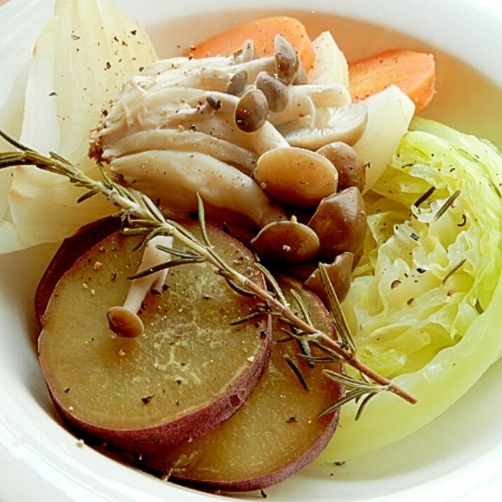 糖質制限な❤さつまいも入りヘルシー野菜蒸し♪